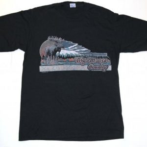 VTG 1980s Big Moose Country Mountain Lake T-Shirt NEVER WORN