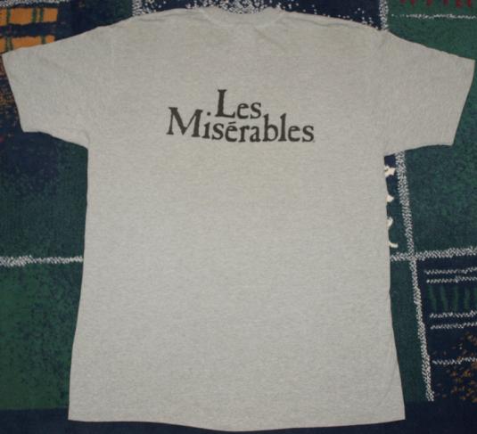 Vintage 1986 Les Miserables Broadway T-Shirt 1980s