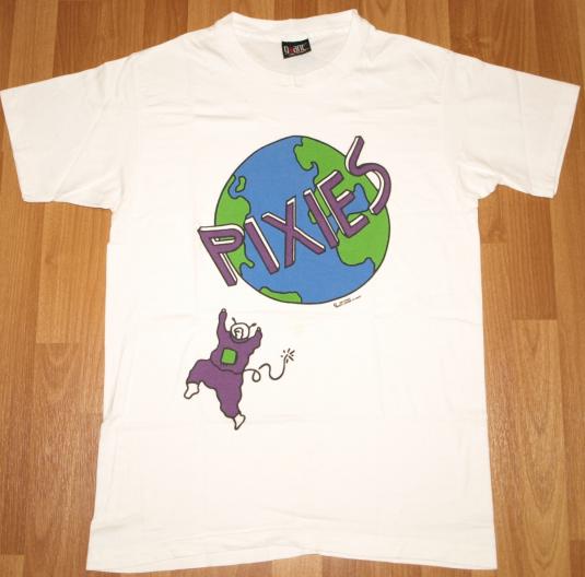 Vintage 1992 PIXIES Trompe Le Monde Concert Tour Shirt RARE Defunkd