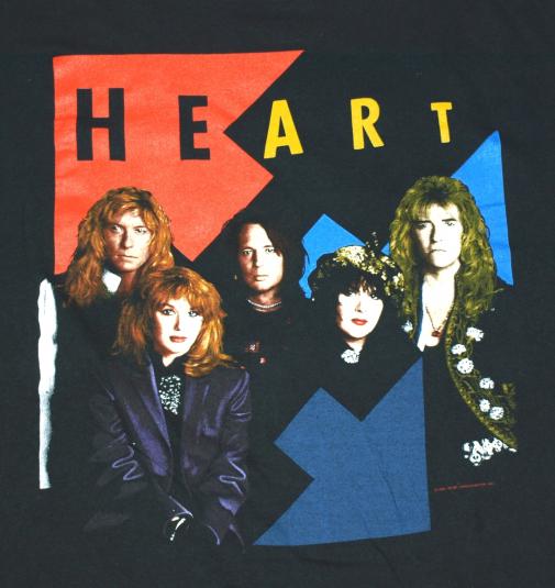 Vintage 1990 HEART Brigade Tour T-Shirt Concert Shirt Rock