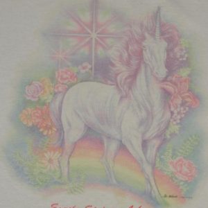 Vintage Eureka Springs Arkansas Unicorn Rainbow 1990s 90s t-