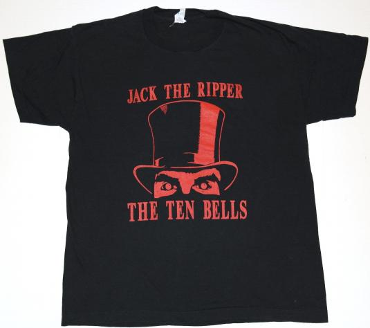 VTG 80s JACK THE RIPPER Ten Bells London Bar Tavern T-Shirt