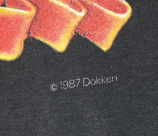 Vintage 1987 DOKKEN Back For The Attack Original Tour T-Shir