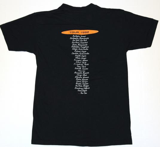 Vintage 1992 John Prine Rock Concert Tour Black T-Shirt