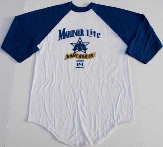 Vtg 80s SEATLE MARINERs Lite Beer Raglan Shirt Never Worn