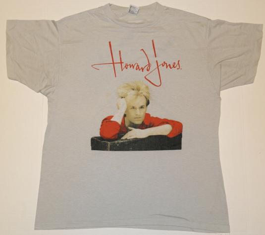 Vintage 1980s HOWARD JONES Pop Music Concert Tour T-Shirt
