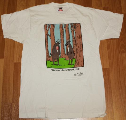 Vintage 1988 The Far Side Funny Hunting Novelty T-Shirt