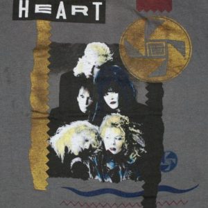Vintage 1987 HEART Bad Animals Tour Concert T-Shirt 80's