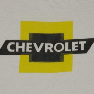 Vintage 1980s Chevrolet Logo Car T-Shirt Soft Thin