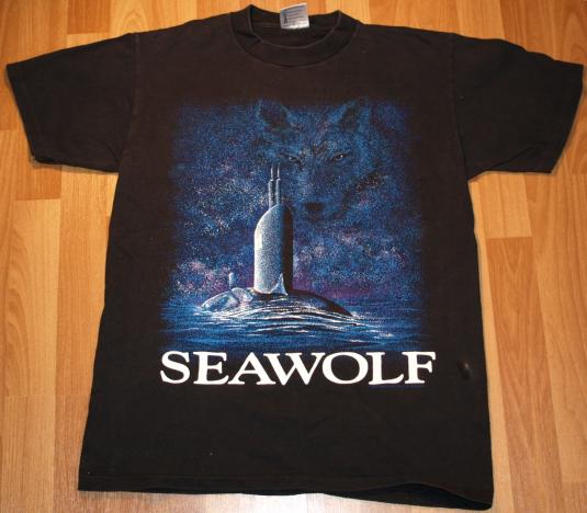Vintage Sea Wolf Submarine Video Game Black T-Shirt