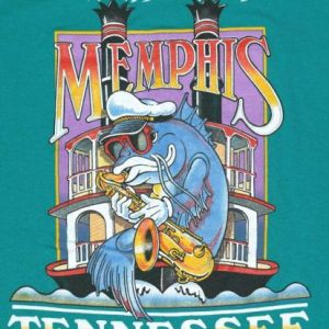 Vintage 1980s Memphis Tennessee Jazz Fish T-Shirt