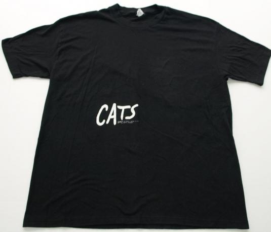 Vintage 1980s Broadway CATS Musical T Shirt