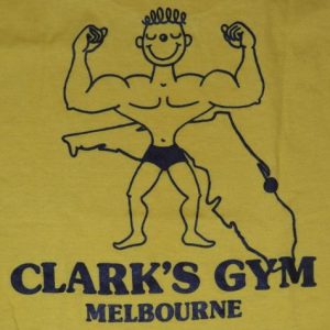 Vintage 1980s Clark's Gym Melbourne Florida Tee T-Shirt 80s