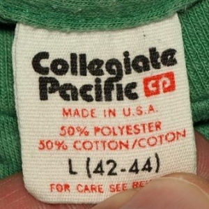 Vintage Collegiate Pacific T-Shirt Tags | Brand – Defunkd