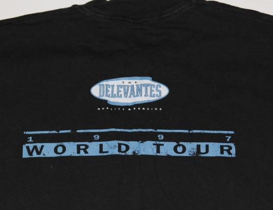 Vintage 1997 DELEVANTES Rock Concert Tour T-Shirt 1990s