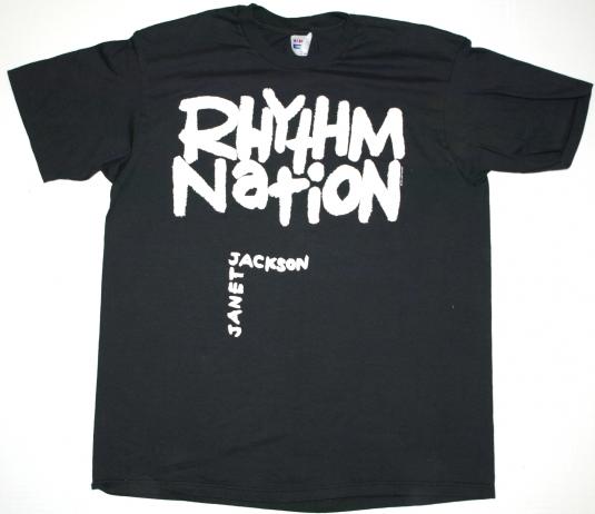 VTG 1990 Janet Jackson Rhythm Nation No Predudice T-shirt