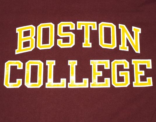 Vintage 1980s BOSTON COLLEGE Champion Brand T-Shirt