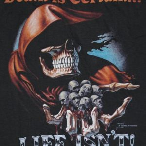 Vintage Heavy Metal Death Grim Reaper T-Shirt Deadstock