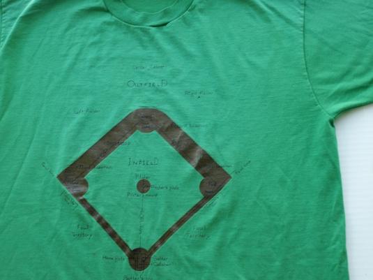 Vintage 1980s Baseball Field T Shirt