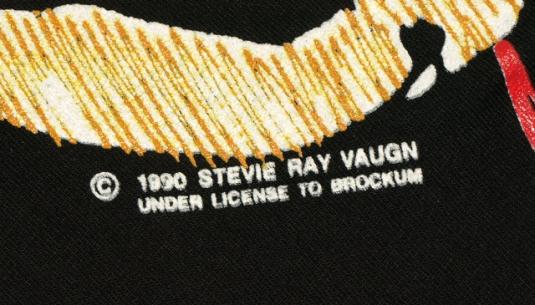 Vintage 1990 Stevie Ray Vaughn In Step Concert Tour T-Shirt
