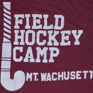 Vintage 1980's Mt Wachusett Field Hockey Camp T-Shirt