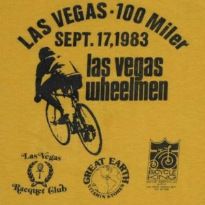 Vintage 1983 Las Vegas Bicycle Biking 1980s T-Shirt