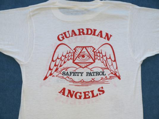 Vintage 1980s Guardian Angels Safety Patrol T-Shirt