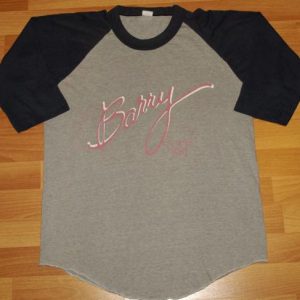 Vintage 1981 Barry Manilow Raglan Tour Shirt 1980s