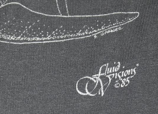 Vintage 1980s Shark Attack Funny Novelty OH SHIT T-shit | Defunkd