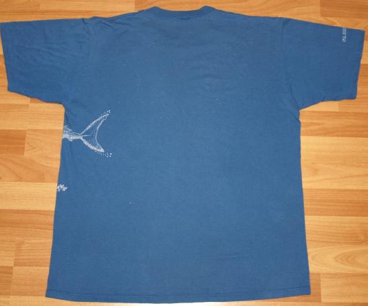 Vintage US Virgin Islands OH SHIT Scuba Shark Attack T-Shirt Defunkd