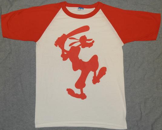 Vintage 1980s Walt Disney GOOFY Raglan T-Shirt