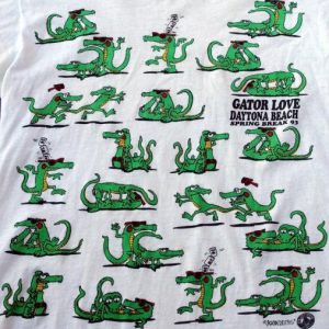 Vtg Gator Love Sex Position Daytona Spring Break T Shirt