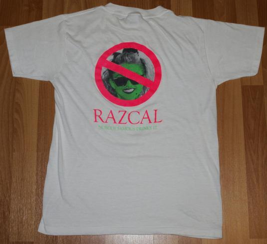 Vintage 1980s Razcal Soda Anti Madonna T-Shirt