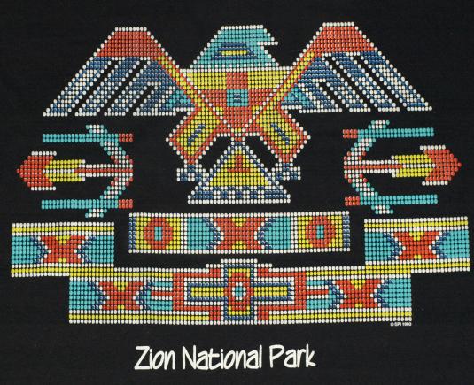 VTG 1990s Zion National Park Native American Indian T-Shirt