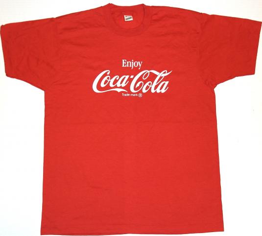 Vintage 1980s COKE Coca Cola Screen Stars T-shirt Never Worn