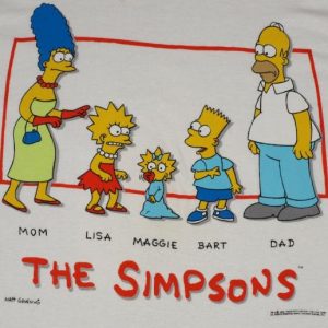 Vintage 1990 The Simpsons Bart Deadstock T-Shirt 90s
