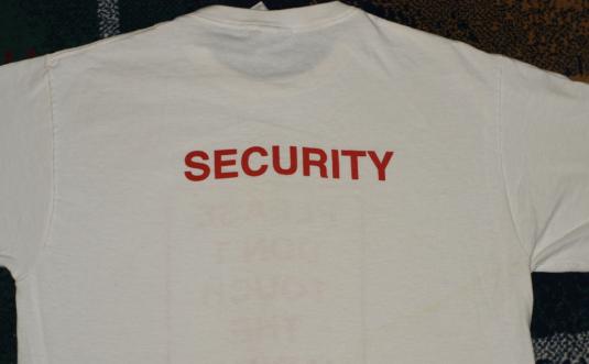 Vintage 1990s Don’t Touch The Vaginas Security T-Shirt