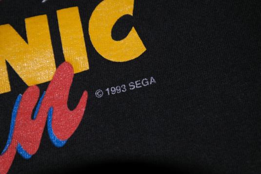 Vintage 1990s Sega SONIC THE HEDGEHOG Video Game T-Shirt