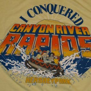 Vintage 1980s Hershey Park Canyon River Rapids T Shirt