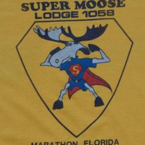 1980s Super Moose Lodge Marathon Florida Shirt