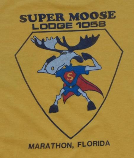 1980s Super Moose Lodge Marathon Florida Shirt