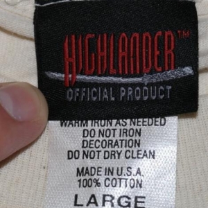 Vintage 1990s HIGHLANDER TV Show T-Shirt Sci Fi