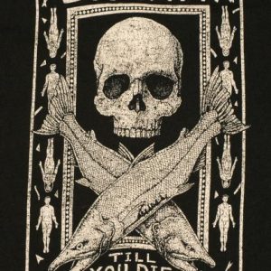 Vintage 1987 SPAWN TILL YOU DIE Motley Crue Art T-Shirt