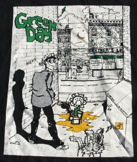 Maglietta Verde Day 1994 Tour Dookie | T-shirt Uomo Vintage Nero | Taglia L | Ufficiale