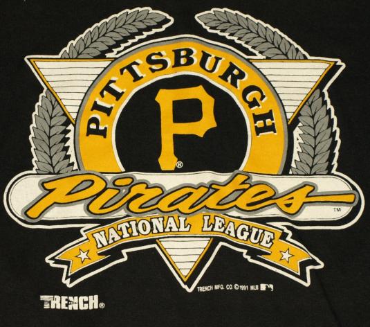 Vintage 1990s Pittsburgh Pirates Logo MLB Baseball T-Shirt