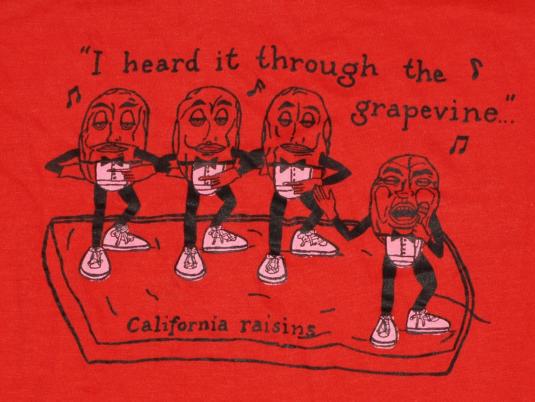 Vintage 1980s California Raisins Grapevine T-Shirt