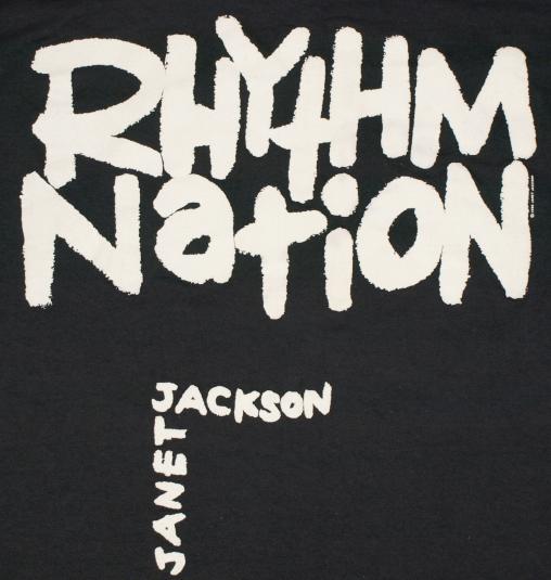 VTG 1990 Janet Jackson Rhythm Nation No Predudice T-shirt