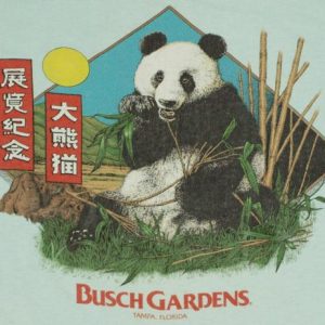 Vintage Giant Panda Busch Gardens Tampa Florida T-Shirt