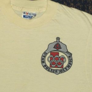 Vintage Utah Police Olympics Cop T-shirt tee shirt