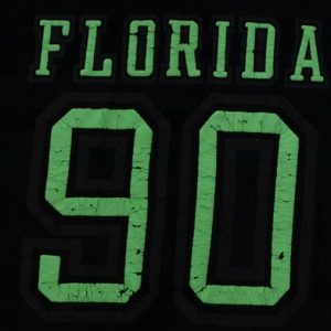 Vintage Florida 90 Black T-Shirt Green 1990